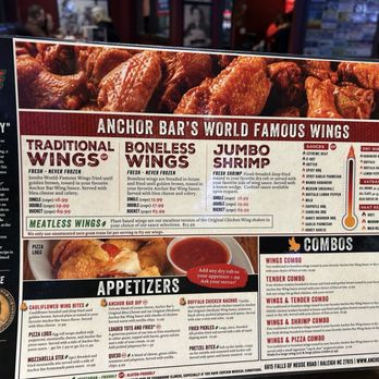 Anchor Bar - Menu - Chicken Wings Near Me - Raleigh, North Carolina