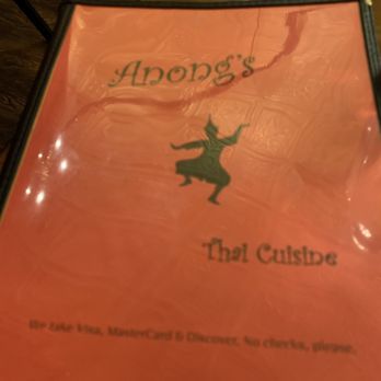 Anong's - Menu - Thai Near Me - Laramie, Wyoming