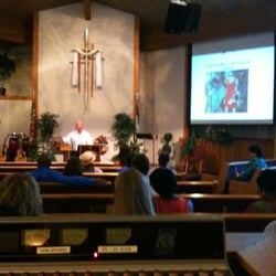 Layhill Community Free Methodist Church - Inside on Sunday morning