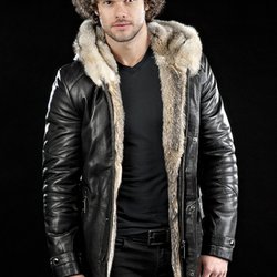 The Fur Source of NY - Lamb Skin Jacket with Coyote Lining -
