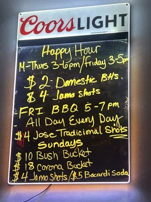 Menu photo 1 Smilin' Jim's Saloon Chicago, IL Menu photo 1 Smilin' Jim's Saloon Chicago, IL
