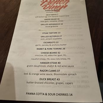 Le French Diner - Menu (2/27/2024) - French Near Me - New York, New York Le French Diner - Menu (2/27/2024) - French Near Me - New York, New York
