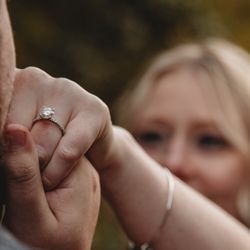 Vanscoy Maurer & Bash Diamond Jewelers - Diamond engagement ring from a customer's engagement photo session!