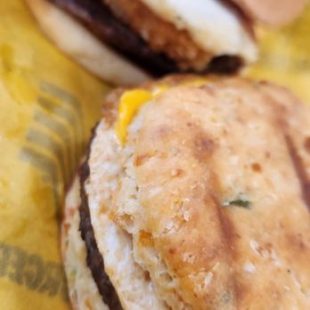 Whataburger - Breakfast burger and jalapeno biscuit sandwich - Burgers Near Me - Las Cruces, New Mexico