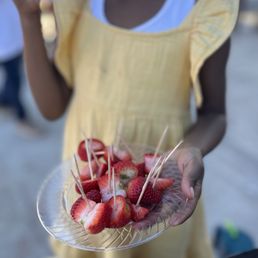 Delicious organic strawberries.