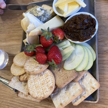The Priest Hole Eating House - Cheese plate for 4 (not sure why there is a whole bowl of butter!) - Cafes Near Me - Ambleside, CMA The Priest Hole Eating House - Cheese plate for 4 (not sure why there is a whole bowl of butter!) - Cafes Near Me - Ambleside, CMA