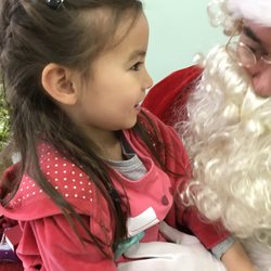 Washington International School - Everyone has the chance to meet Santa during Winter Holidays!