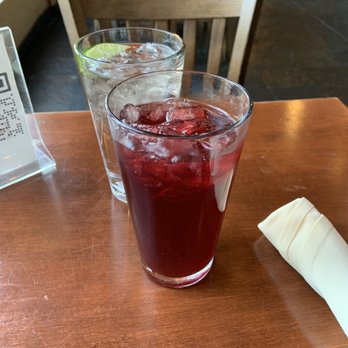 Aji Peruvian Cuisine - Chicha- not much pulp in the juice which I usually prefer but still good! - Peruvian Near Me - Long Beach, California Aji Peruvian Cuisine - Chicha- not much pulp in the juice which I usually prefer but still good! - Peruvian Near Me - Long Beach, California