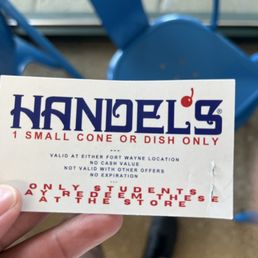 Coupon for small cone or dish Coupon for small cone or dish