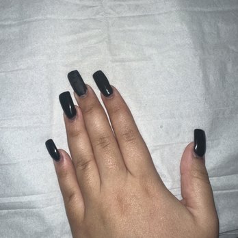 Luxury Nails - Black acrylic gel full set. "*charm fell off and nail polish peeled off* - Nail Salons Near Me - Las Vegas, Nevada Luxury Nails - Black acrylic gel full set. "*charm fell off and nail polish peeled off* - Nail Salons Near Me - Las Vegas, Nevada