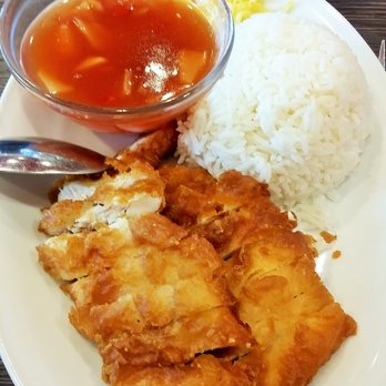 Belachan - Gericht Nr. 5: "Gebackenes Hühnchen mit Sauce nach Wahl" in klein - Thai Near Me - Hamburg, HH