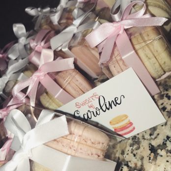 Sweets by Caroline - White chocolate raspberry and strawberry macaroons - Desserts Near Me