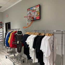 Tribute Kicks - Our own merchandise, more of our vintage selection, basketball hoop