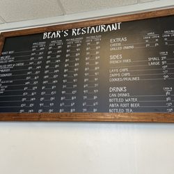 Bear's Restaurant - January 2025