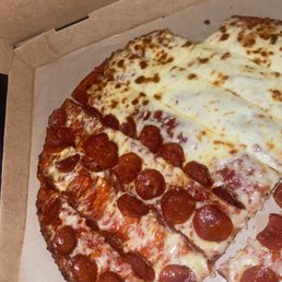 Half pep half cheese