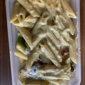 Fire & Spice - Pesto Pasta with Mediterranean vegetables. - Indian Near Me - Marylebone, XGL