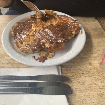 Fratelli Cafe - Choco Croissant French Toast - Coffee & Tea Near Me - Los Angeles, California