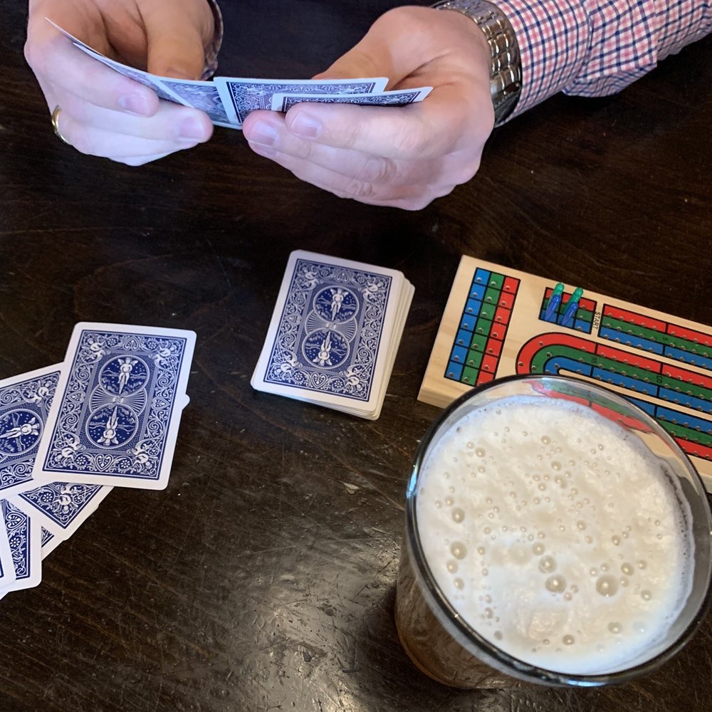 Maine Beer Co. Lunch, cribbage, and good company! Maine Beer Co. Lunch, cribbage, and good company!