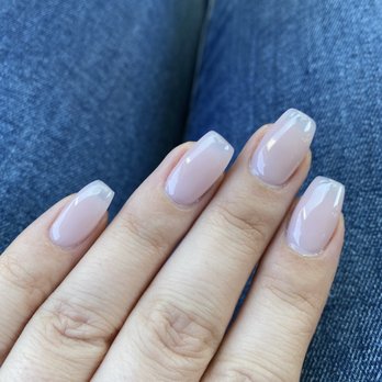 Femimacus Nails - Acrylic set with nude gel, outdoor/natural lighting - Nail Salons Near Me - Oakland, California Femimacus Nails - Acrylic set with nude gel, outdoor/natural lighting - Nail Salons Near Me - Oakland, California