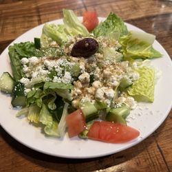 Santorini's Restaurant - Salad came with the dinner special.