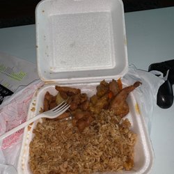 Lucky Garden - Teryaki chicken, hibachi rice and sesame chicken