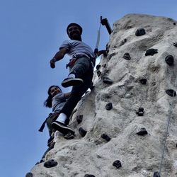 Upward Mobility Mobile Rock Climbing Wall - Climbers at CicLAvia!