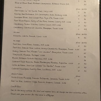 Fig - Menu update 10/15/2020 - French Near Me - Asheville, North Carolina