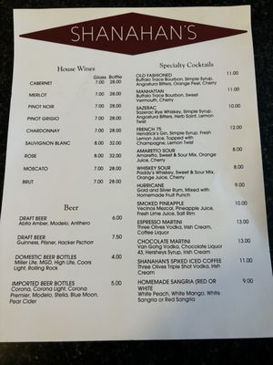 Menu photo 2 Shanahan's Forest Park, IL