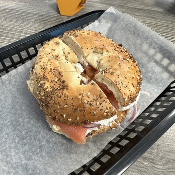 Connecticut Coffee & Grill - Bagel with Sliced Lox - Bakeries Near Me - Wilton, Connecticut