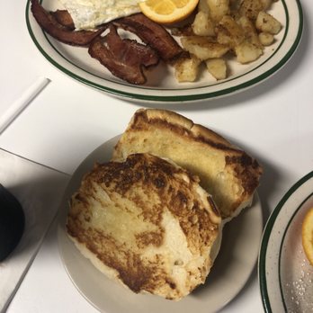 Colee’s Restaurant - Two egg breakfast with home fried and bacon. Side of homemade toast. - Diners Near Me - Palatka, Florida Colee’s Restaurant - Two egg breakfast with home fried and bacon. Side of homemade toast. - Diners Near Me - Palatka, Florida