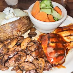 Grilled BBQ Chicken & Sirloin 6oz
