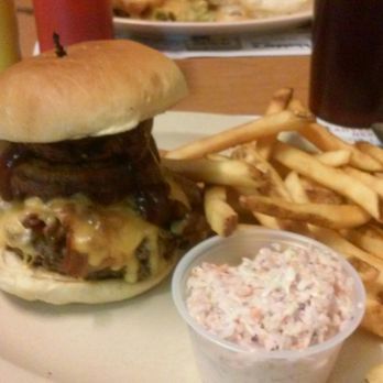 Me-Ma's Country Kitchen - The absolutely glorious 1/2 lb Western burger I inhaled @ Memas in Tioga, PA. - New American Near Me - Tioga, Pennsylvania