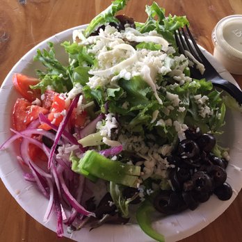 The Pizza Joint - Salad served in a thin paper plate - Pizza Near Me - El Paso, Texas The Pizza Joint - Salad served in a thin paper plate - Pizza Near Me - El Paso, Texas