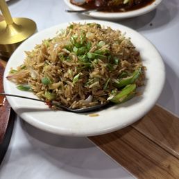 Chinese Fried Rice and vegetarian Manchurian Chinese Fried Rice and vegetarian Manchurian
