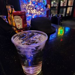 Plastic water cups. Not good. Plastic water cups. Not good.