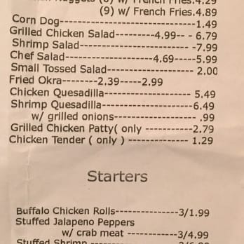 A-Bear's Diner - the menu - Burgers Near Me - New Iberia, Louisiana