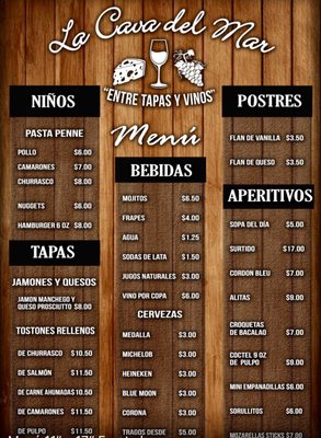 Menu photo 1 La Cava del Mar Levittown, PR