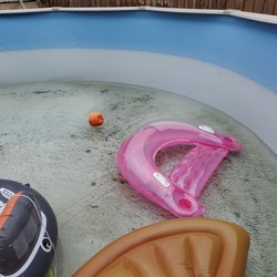 Zappia Pools and Spas - Bleached liner from closing kit
