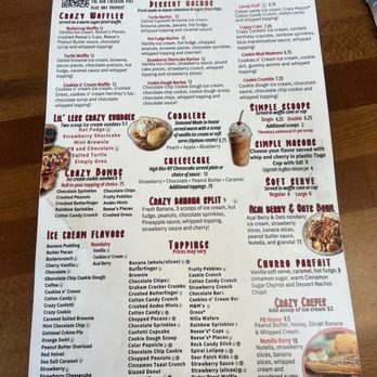 The Crazy Mason Milkshake Bar - Menu - Desserts Near Me - Concord, North Carolina The Crazy Mason Milkshake Bar - Menu - Desserts Near Me - Concord, North Carolina
