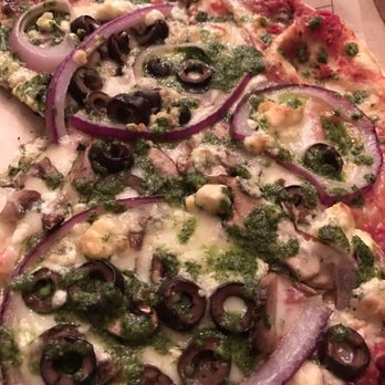 MOD Pizza - Custom with olives, onion, mushrooms and garlic + pesto! - Pizza Near Me - Marysville, Washington MOD Pizza - Custom with olives, onion, mushrooms and garlic + pesto! - Pizza Near Me - Marysville, Washington