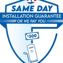 Same Day Water Heater Installation Guaranteed or we Pay YOU $300