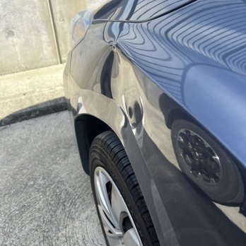 Aaron's Body Shop - Damaged side fender before repair. - Body Shops Near Me - Hayward, California