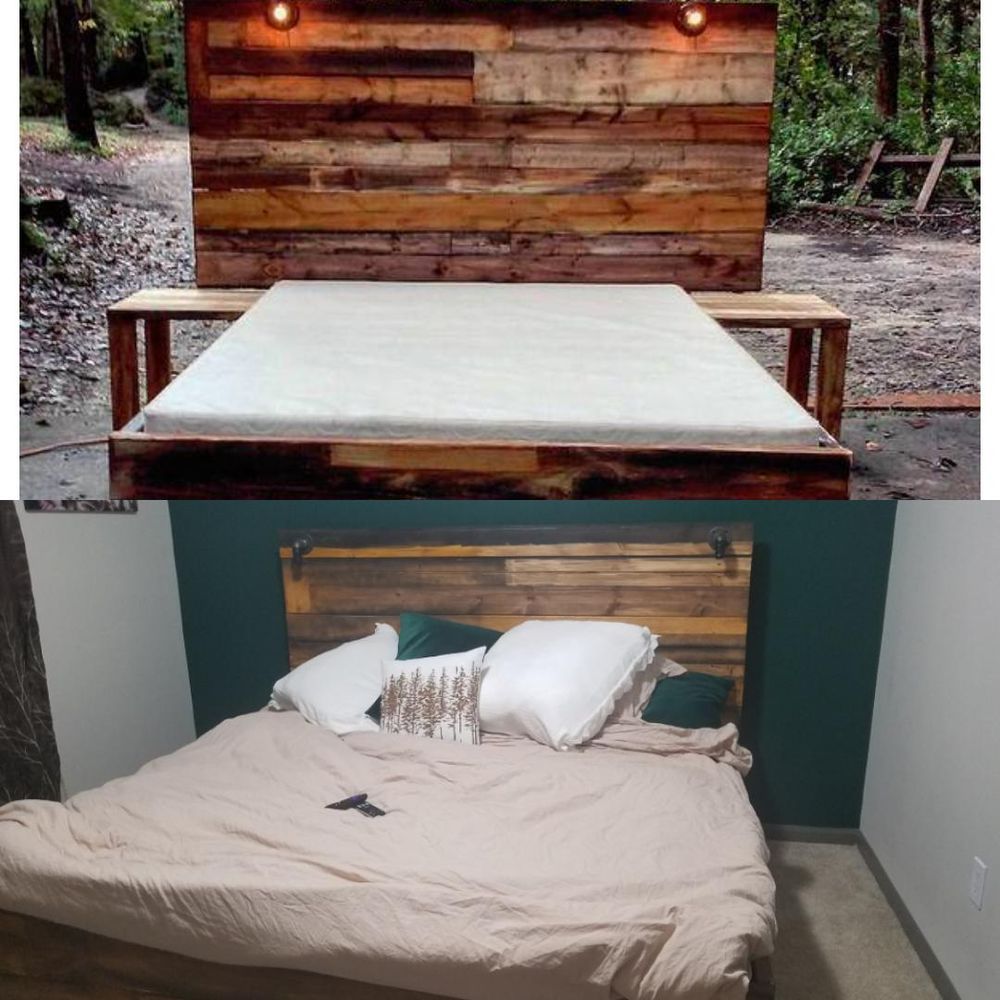 Received a completely different bed than advertised. Smaller headboard in height and width, no side tables, and waiting on reimbursement.