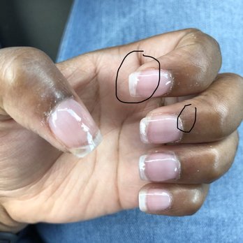 She’s Nails Spa - Missing polish on tip and tiny cut. - Nail Salons Near Me - San Antonio, Texas She’s Nails Spa - Missing polish on tip and tiny cut. - Nail Salons Near Me - San Antonio, Texas