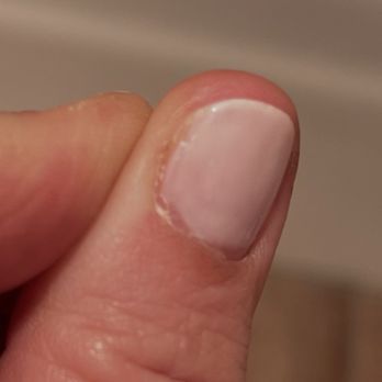 24/7 Posh Nails Lounge - Cuticle not cleaned and polish missing on edge/not straight. - Waxing Near Me - Las Vegas, Nevada