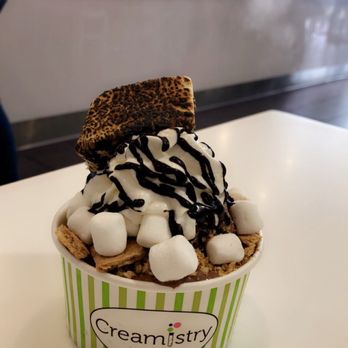 Creamistry - S'mores ice cream with all of the toppings :) delicious! - Desserts Near Me - Houston, Texas Creamistry - S'mores ice cream with all of the toppings :) delicious! - Desserts Near Me - Houston, Texas