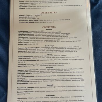 Founders Restaurant - Drink menu - Cocktail Bars Near Me - Winston-Salem, North Carolina Founders Restaurant - Drink menu - Cocktail Bars Near Me - Winston-Salem, North Carolina