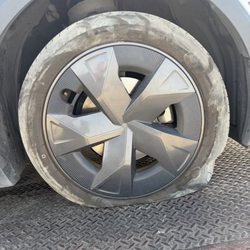 Fortner's Towing - Our flat tires.