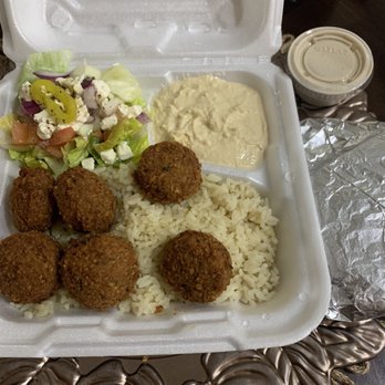Roro's Gyro - Falafel w/rice, hummus and Greek salad $12 - American Near Me - Valley Stream, New York Roro's Gyro - Falafel w/rice, hummus and Greek salad $12 - American Near Me - Valley Stream, New York
