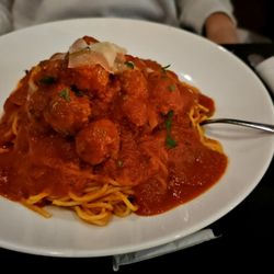 Spaghetti and meatballs